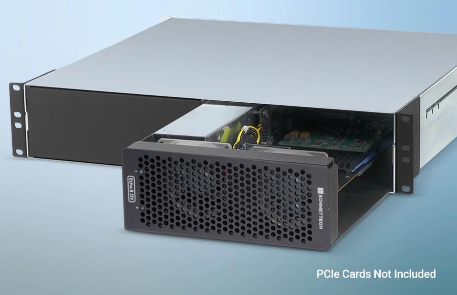 Sonnet Echo II DV Rackmount System with 2-slot PCIe Card Expansion and Module Support Sonnet Echo II DV Rackmount System with 2-slot PCIe Card Expansion and Module Support